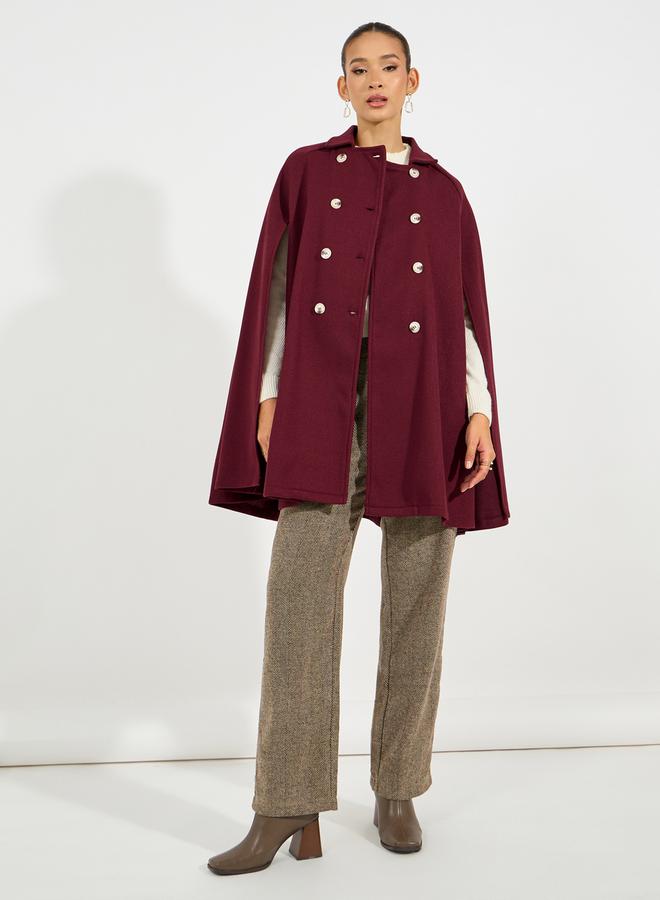 Cape Manteau Col Chemise💖